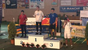 Podium d'Alexandre au national de Badminton