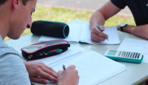des élèves qui travaillent