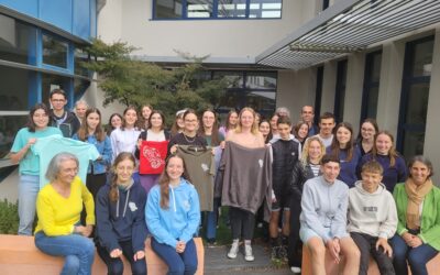Les membres du projet "Agir avec l'Inde" dans le lycée.